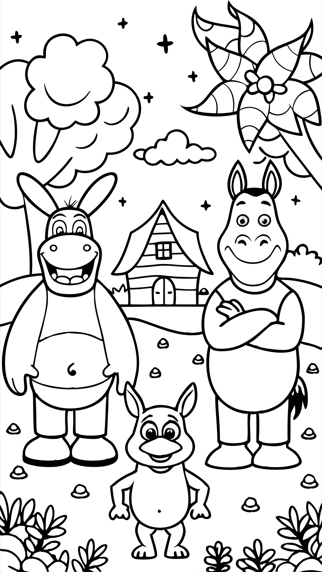 shrek printable coloring pages